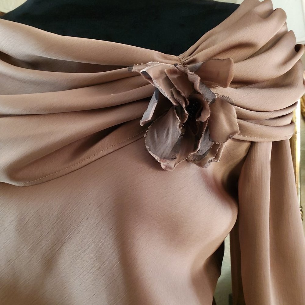 Metaphor Blouse Blush Rose Cottagecore Quiet Luxury Minimalist - Picture 3 of 5
